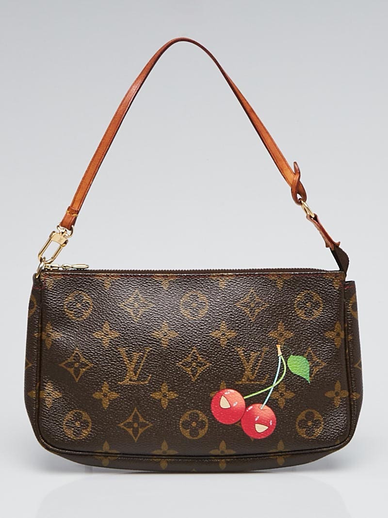 Louis Vuitton Limited Edition Monogram Cerises Canvas Accessories Pochette  Bag - Yoogi's Closet