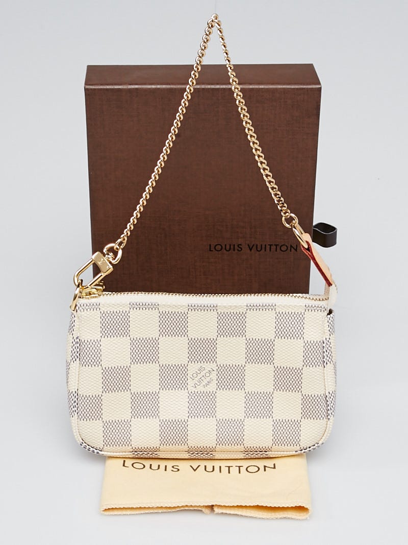 Louis Vuitton Damier Azur Canvas Mini Accessories Pochette Bag - Yoogi's  Closet