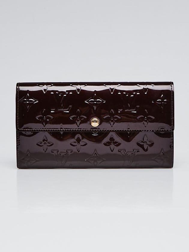 Louis Vuitton Amarante Monogram Vernis Sarah Wallet