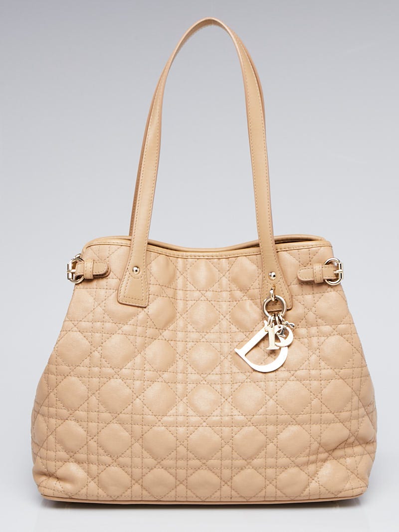 Dior White Leather Day Tote Bag - Yoogi's Closet