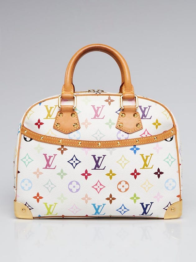 Louis Vuitton White Monogram Multicolore Trouville Bag