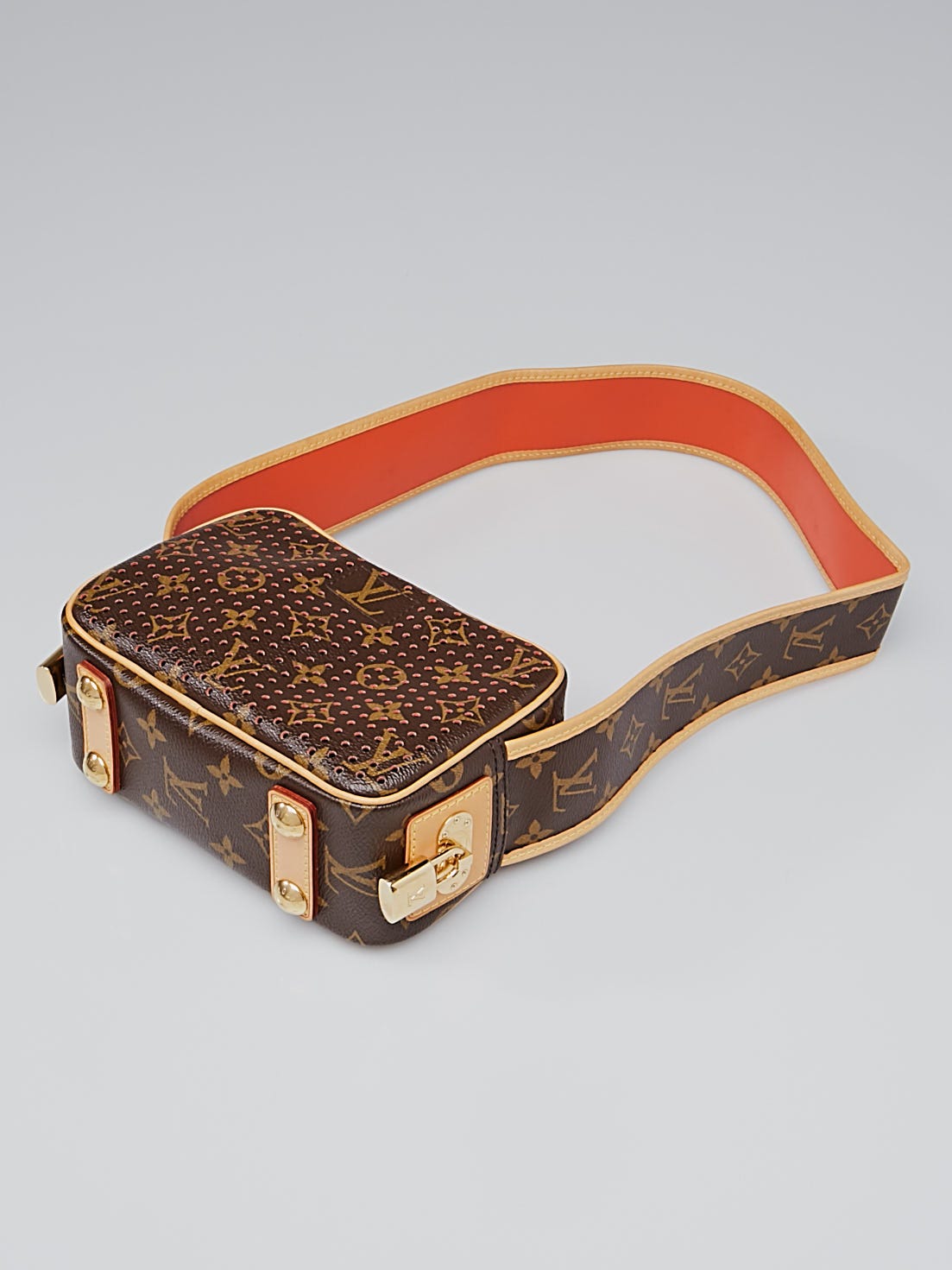 Louis Vuitton Limited Edition Orange Monogram Perforated Mini