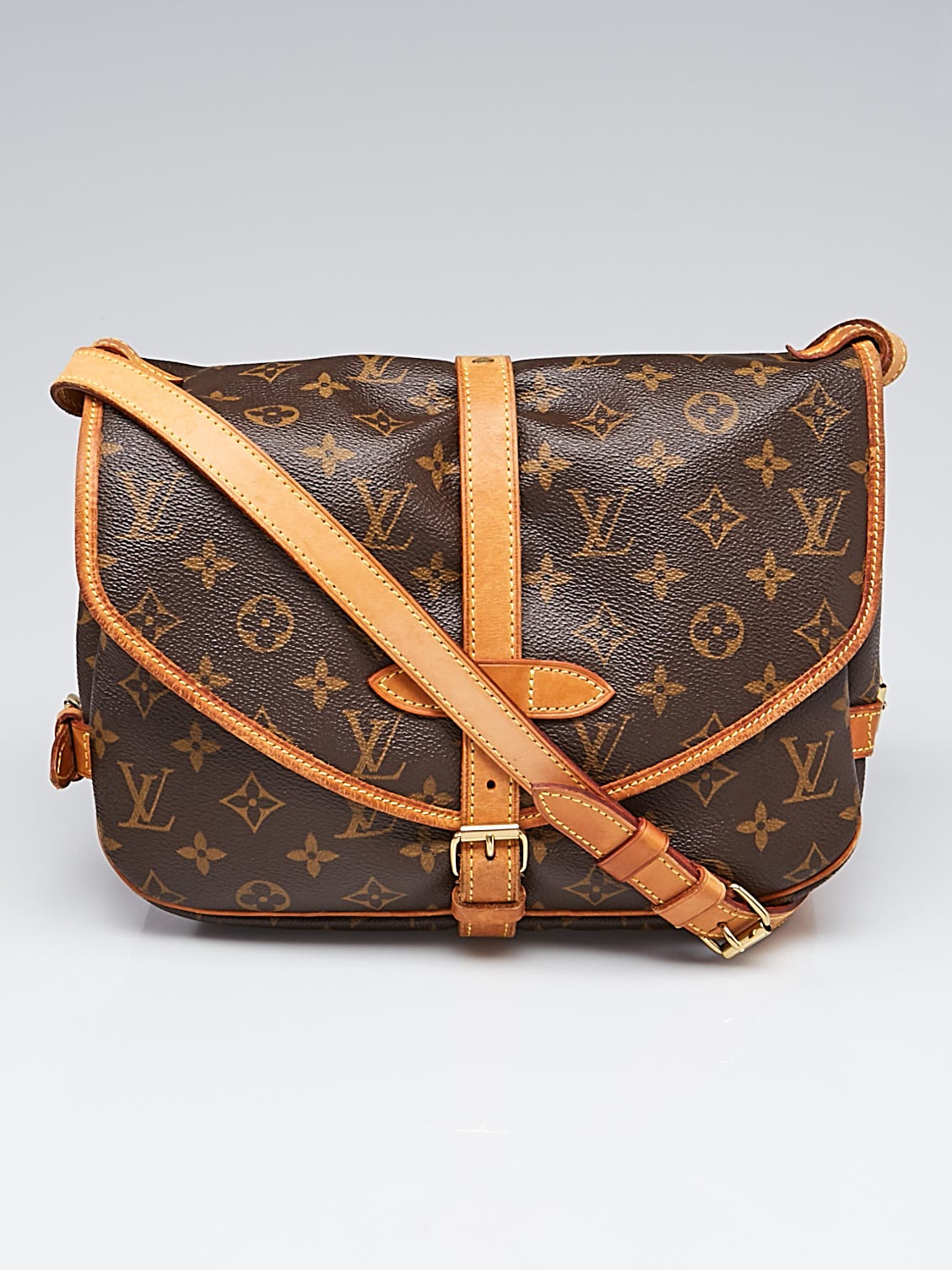 Louis Vuitton, Bags, Gently Used Louis Vuitton Saumur 3 Monogram Canvas  With A Lv Dust Bag