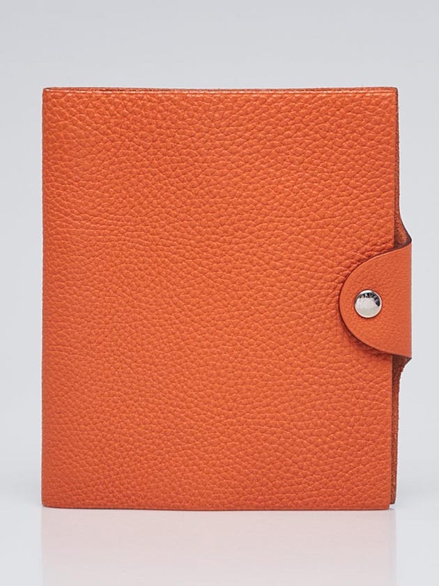 Hermes Orange Togo Leather Ulysses PM Agenda Cover