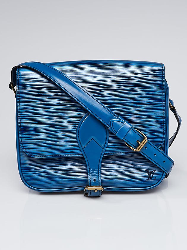 Louis Vuitton Toledo Blue Epi Leather Saint Cloud GM Bag