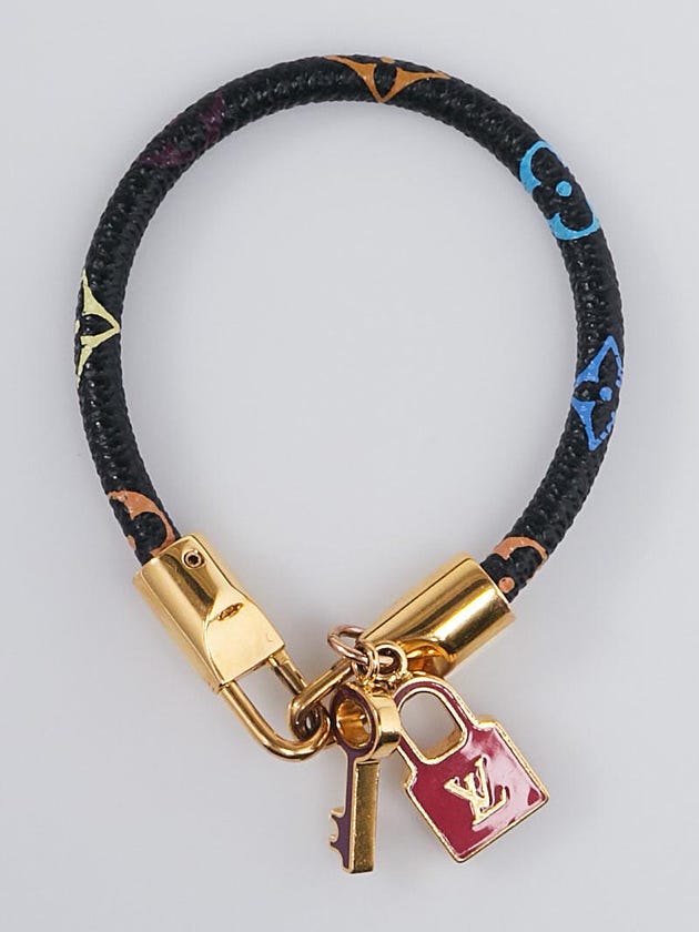 Louis Vuitton Black Monogram Multicolore Luck It Bracelet