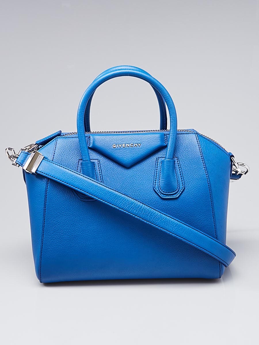 Givenchy Antigona Large Leather Bag- Black & Blue- Dust Bag