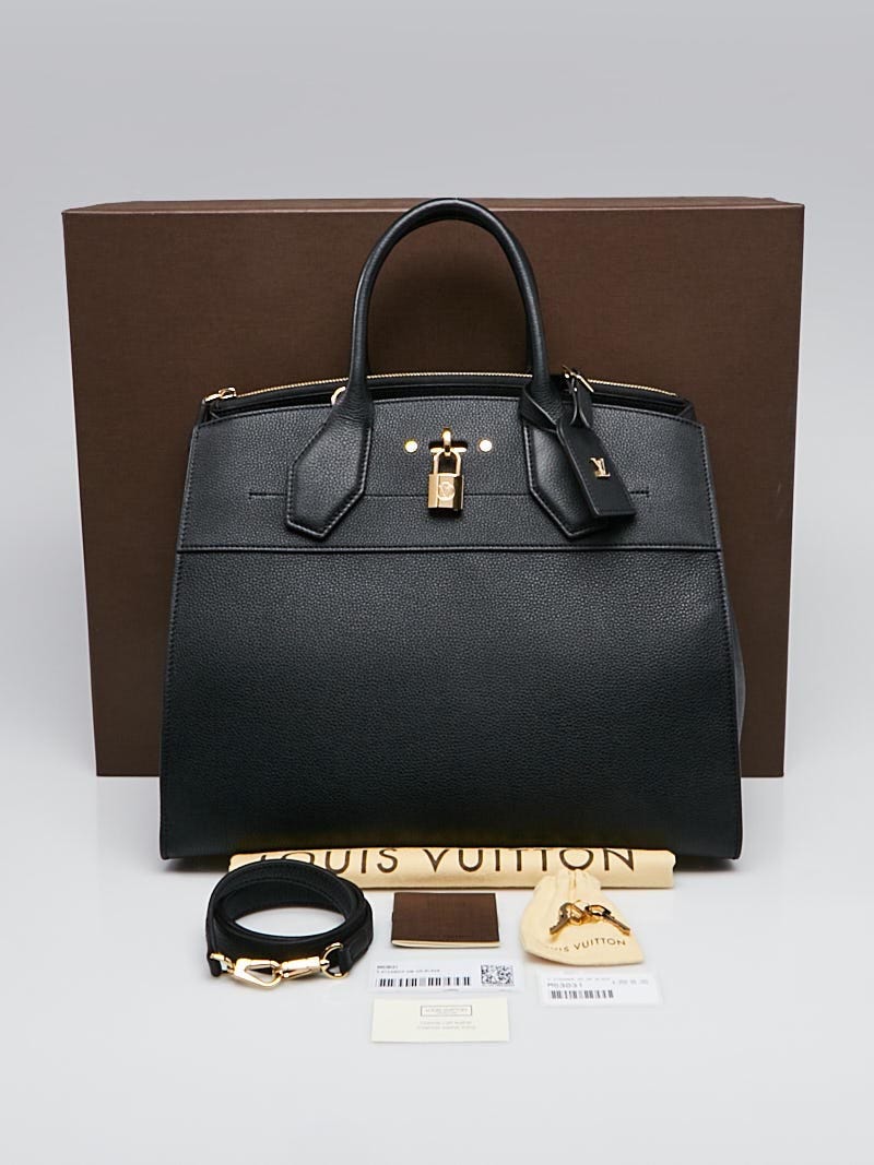 Louis Vuitton - Authenticated City Steamer Handbag - Leather Black Plain for Women, Never Worn