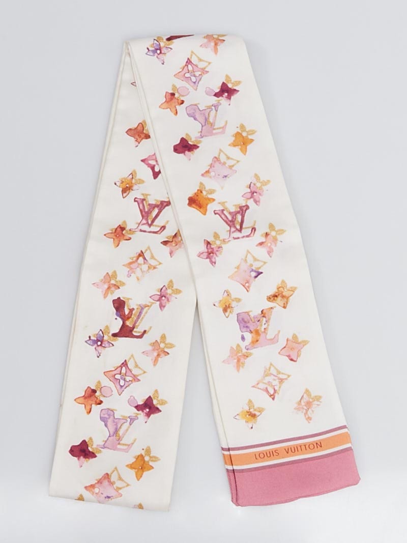 Louis Vuitton LV Ideal Printed Stole Pink Silk