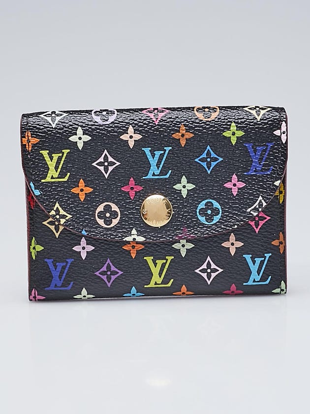Louis Vuitton Black Monogram Multicolore Business Card Holder