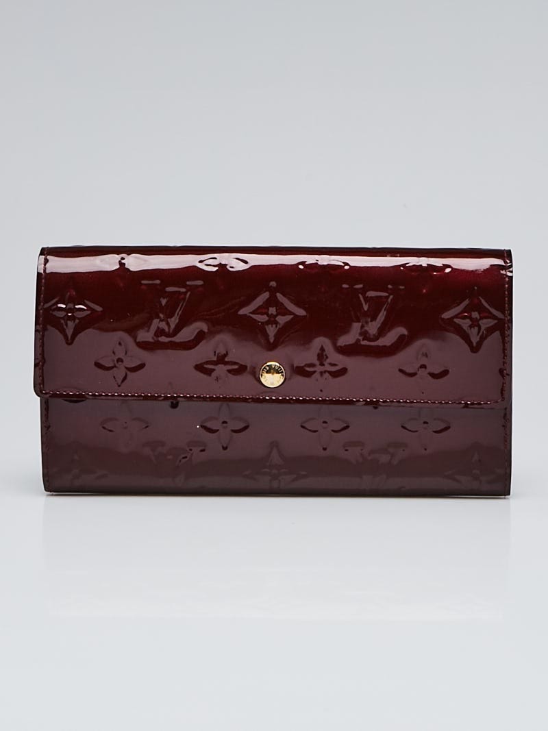 Louis Vuitton Black Monogram Vernis Sarah Compact Wallet
