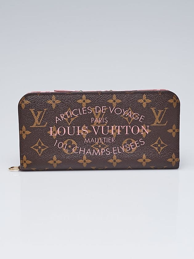 Louis Vuitton Limited Edition Rose Velours Monogram Ikat Insolite Wallet