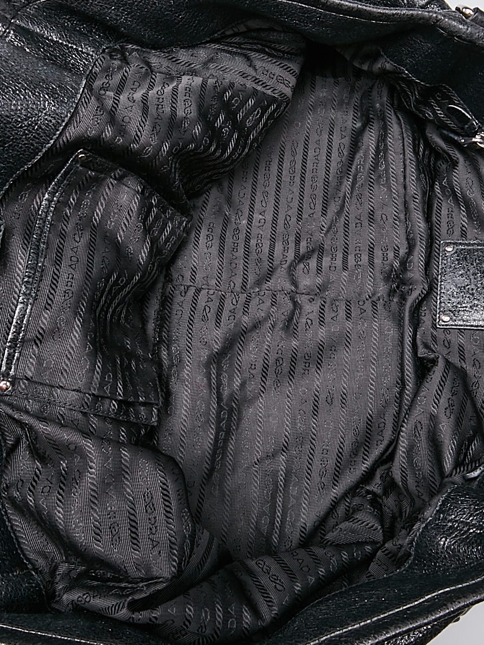 PRADA Cervo Lux Chain Bag Black 20107