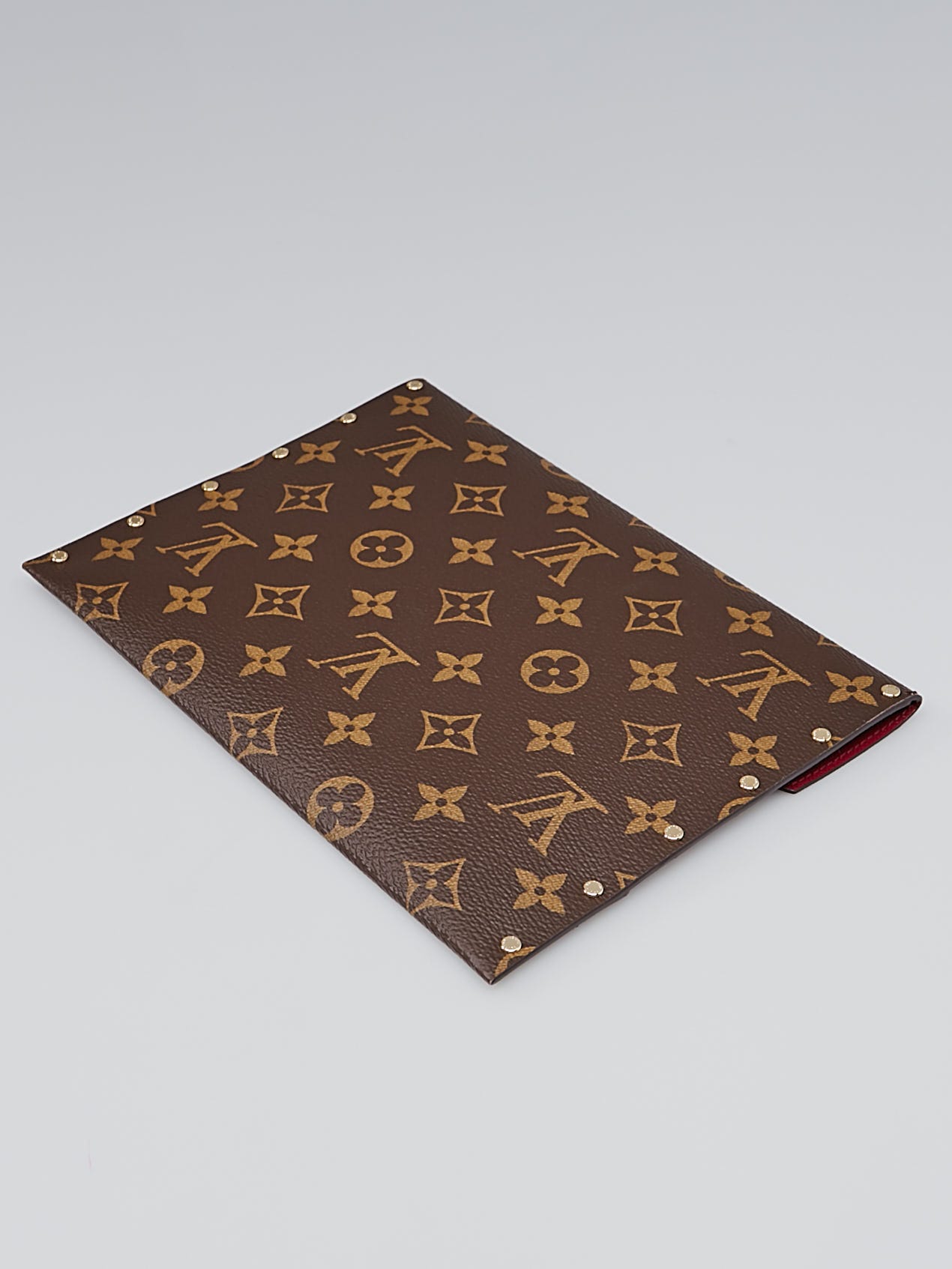 Louis Vuitton, Bags, Louis Vuitton M5845 Envelope Mm Rivets Pink Leather