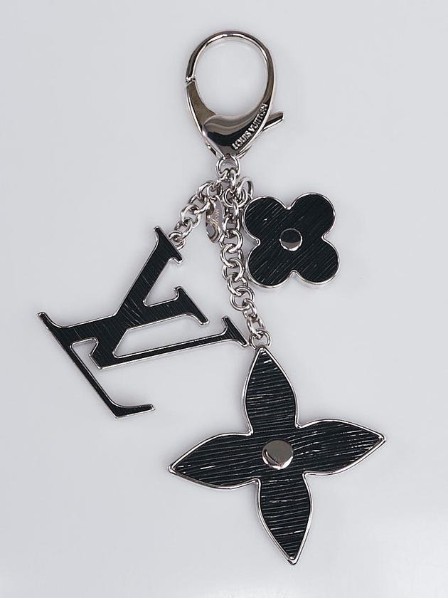 Louis Vuitton Black Fleur d'Epi Key Holder and Bag Charm