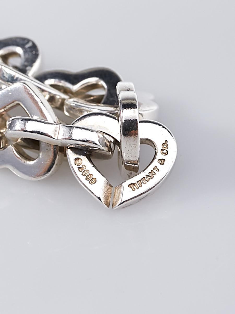 Tiffany & Co. Sterling Silver and 18k Gold Heart Link