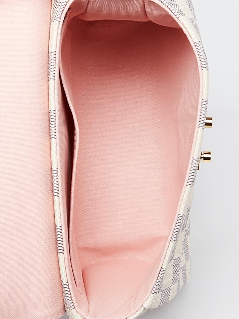 Louis Vuitton Croisette White Damier Azur Canvas Shoulder Bag - MyDesignerly