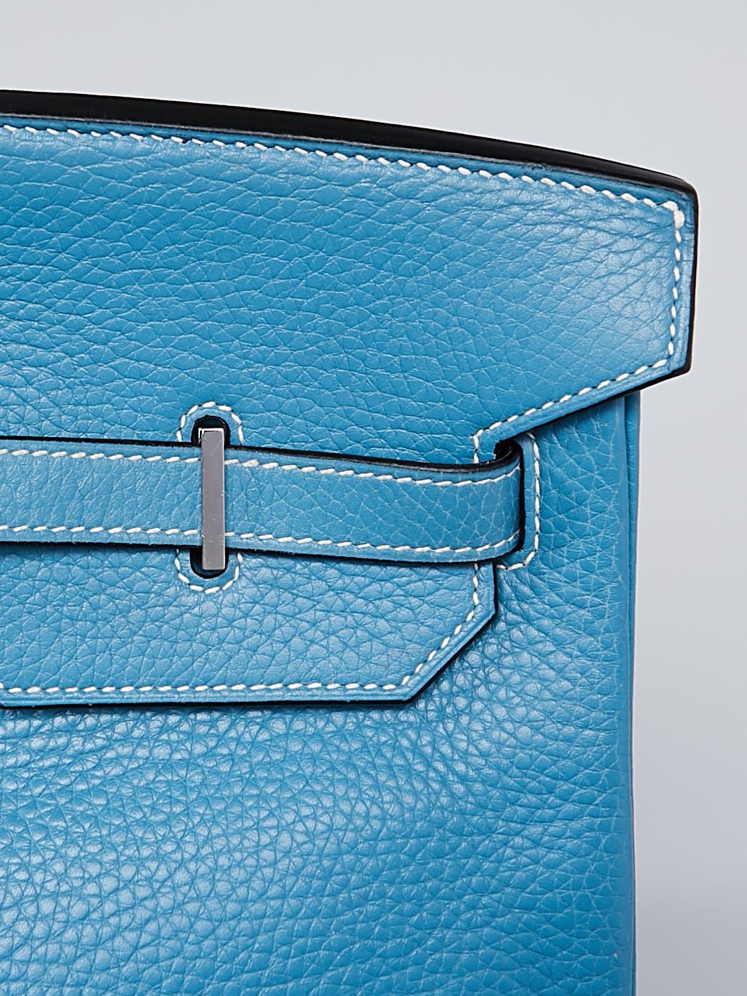 Hermès Blue Clemence Birkin 40 40cm