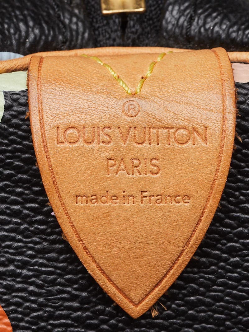 Vintage Louis Vuitton Black Multicolor Speedy 30 Bag SP0084 070523