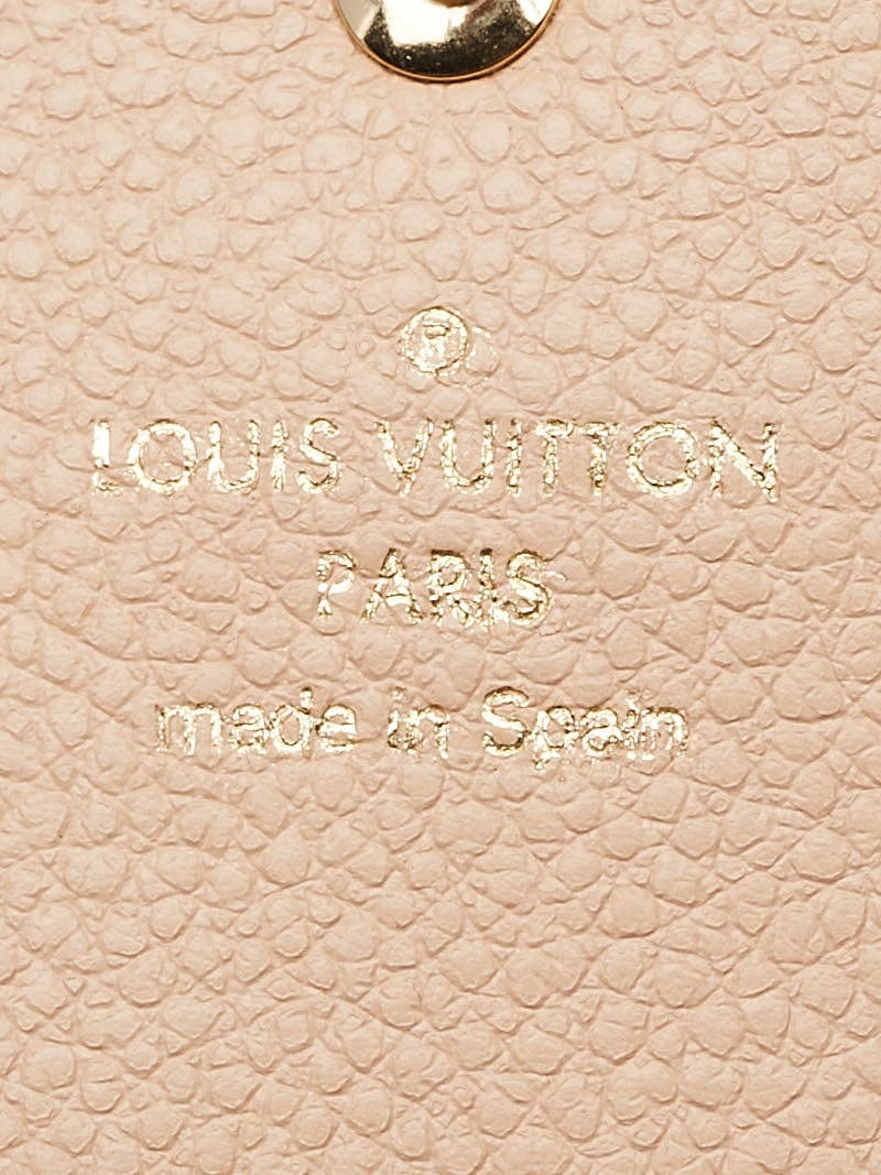 Louis Vuitton Black Monogram Empreinte Leather Emilie Wallet
