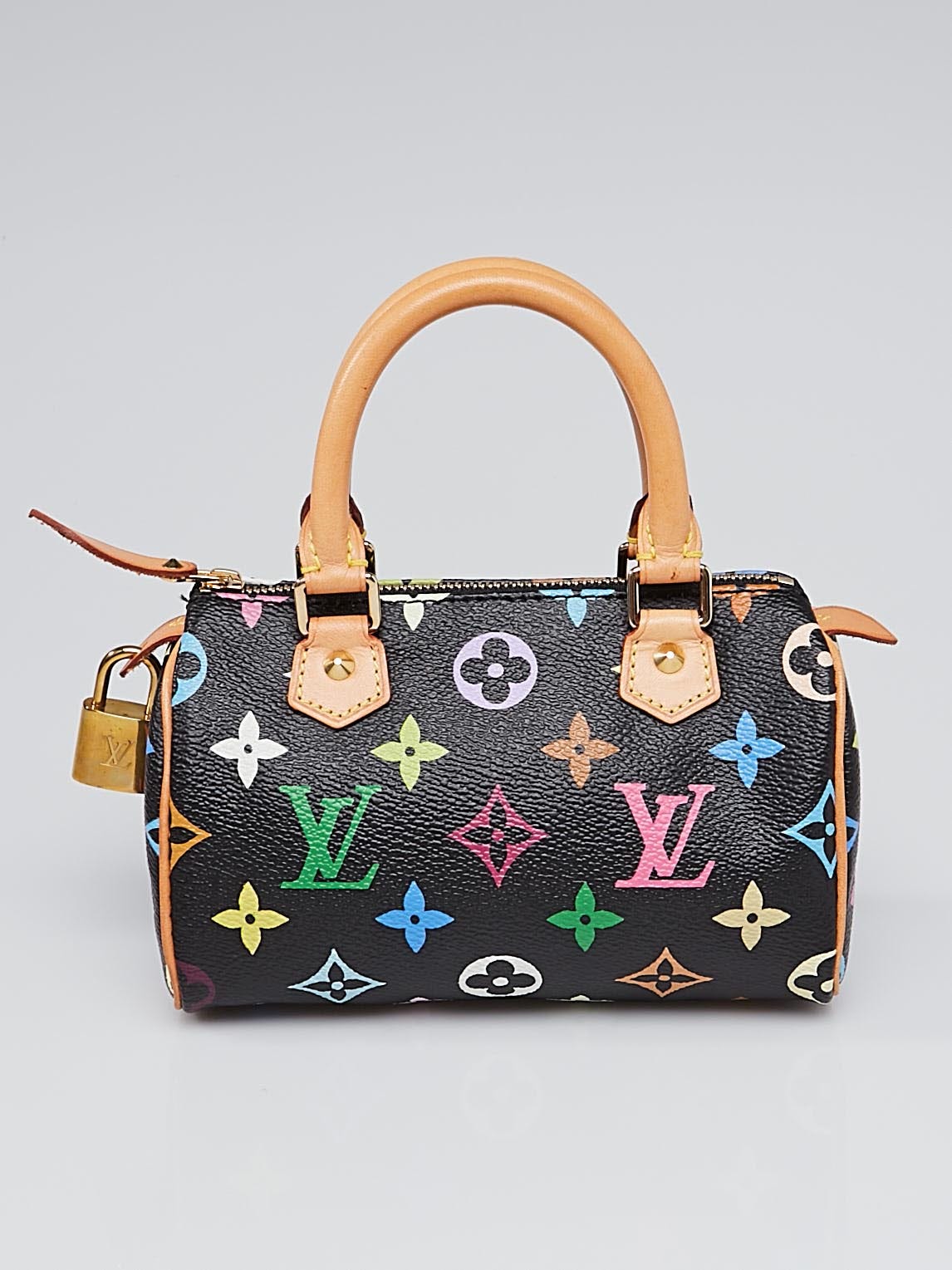 Louis Vuitton Black Monogram Multicolore Mini Speedy HL Bag