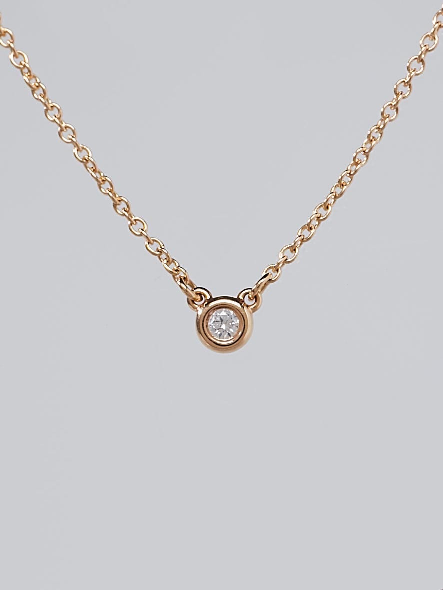Tiffany & CO. 18k Yellow Gold and Diamond Elsa Peretti Diamonds-by-the ...