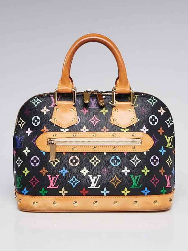 Louis Vuitton Black Monogram Multicolore Alma Bag