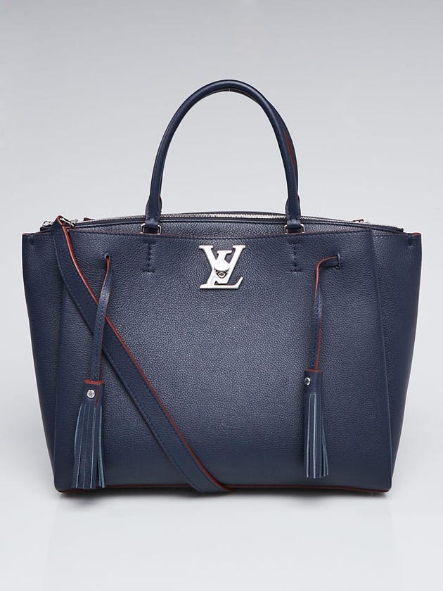 Louis Vuitton Marine Rouge Leather Lockmeto Bag