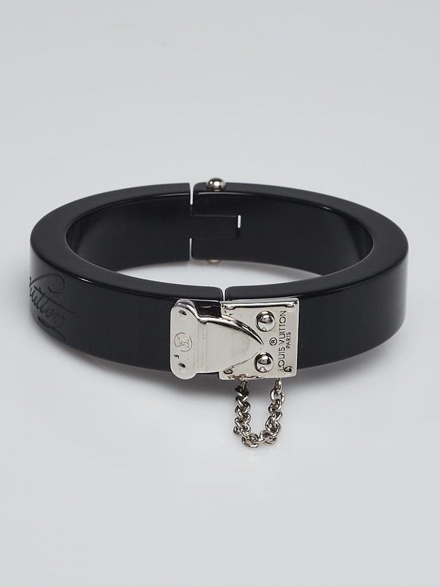 Louis Vuitton Black Resin Lock Me Bracelet