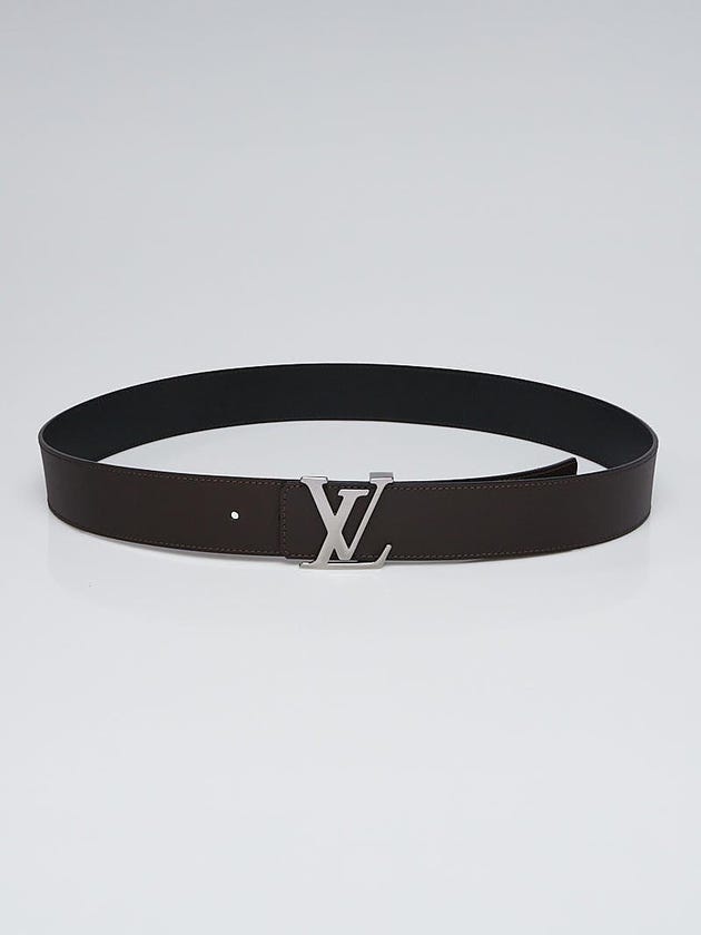 Louis Vuitton Black/Brown Leather Initiales 40mm Reversible Belt Size 100/40