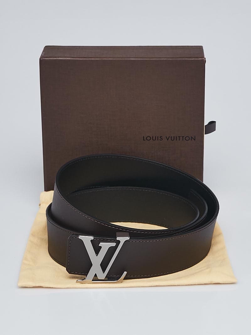 Louis Vuitton Black/Brown Leather Initiales 40mm Reversible Belt Size  100/40 - Yoogi's Closet