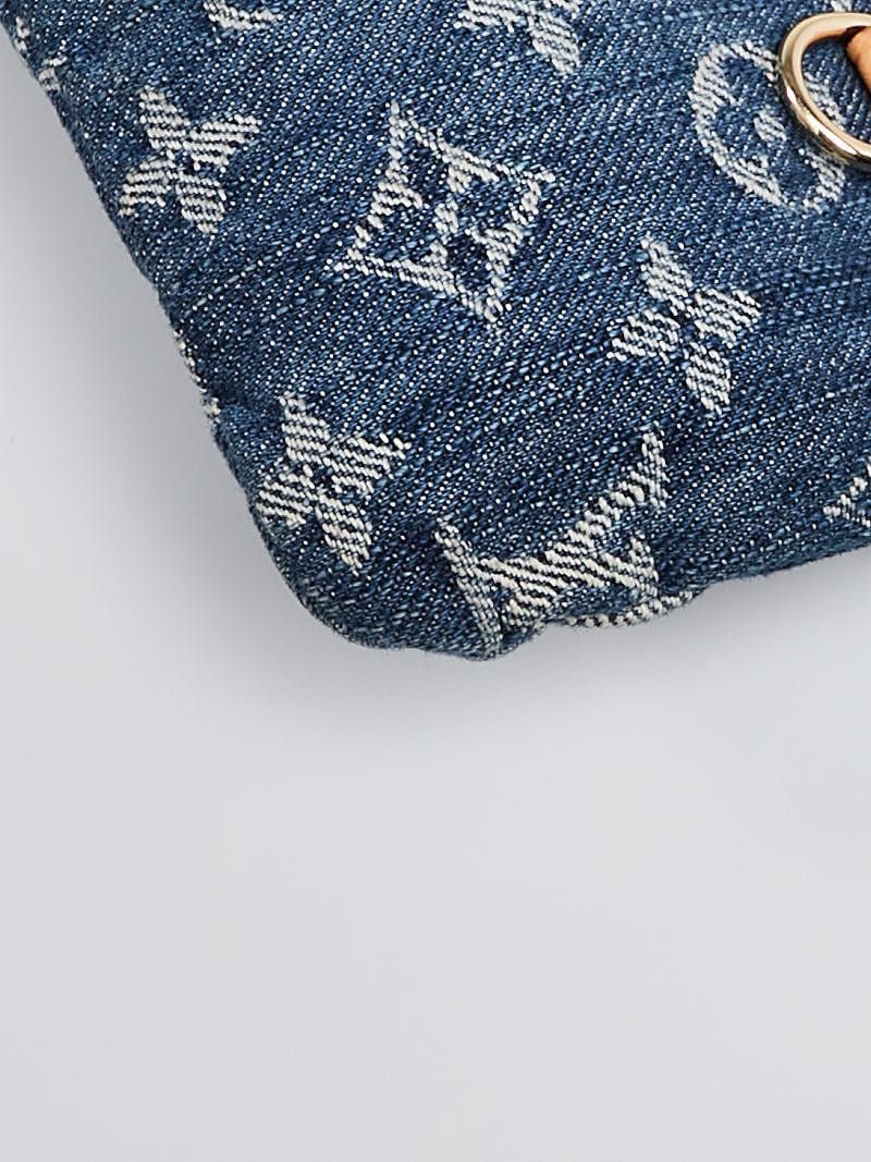 Clutch bag Louis Vuitton Blue in Denim - Jeans - 20358483