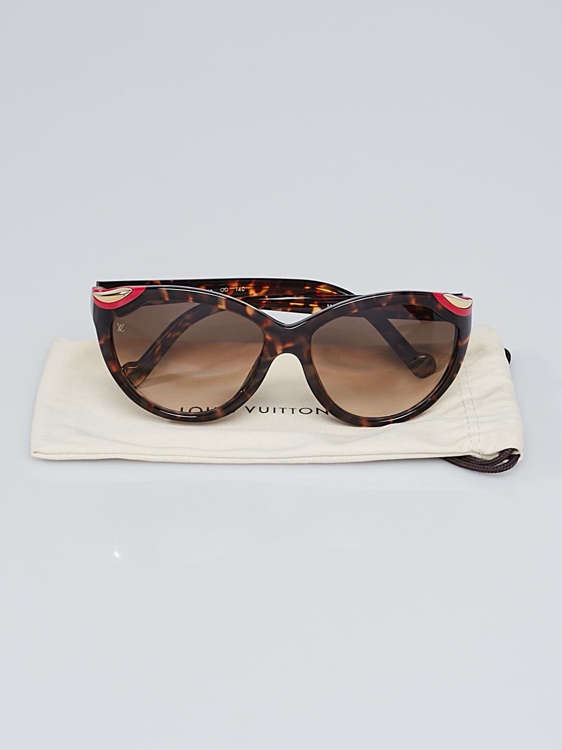 Louis Vuitton Tortoise Shell Acetate Frame Sunglasses  display picture 2