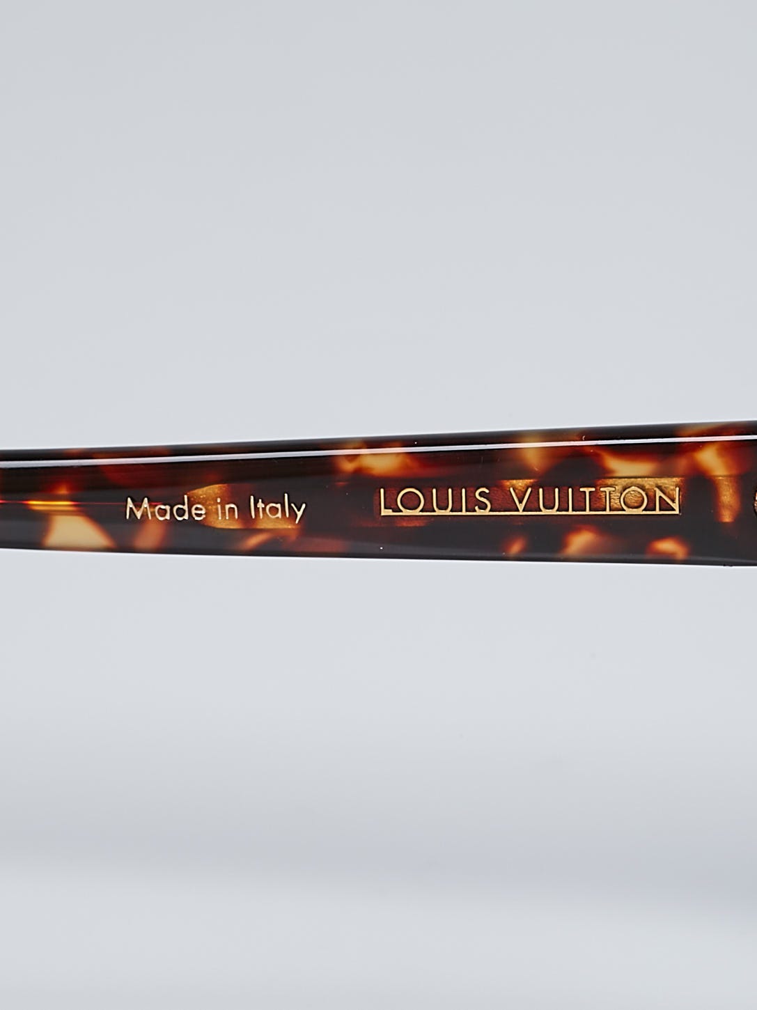 Vintage Louis Vuitton Tortoise Shell Acetate Frame Sunglasses - Z0736W READ‎ Louis Vuitton Tortoiseshell My Monogram Square Sunglasses main image 4