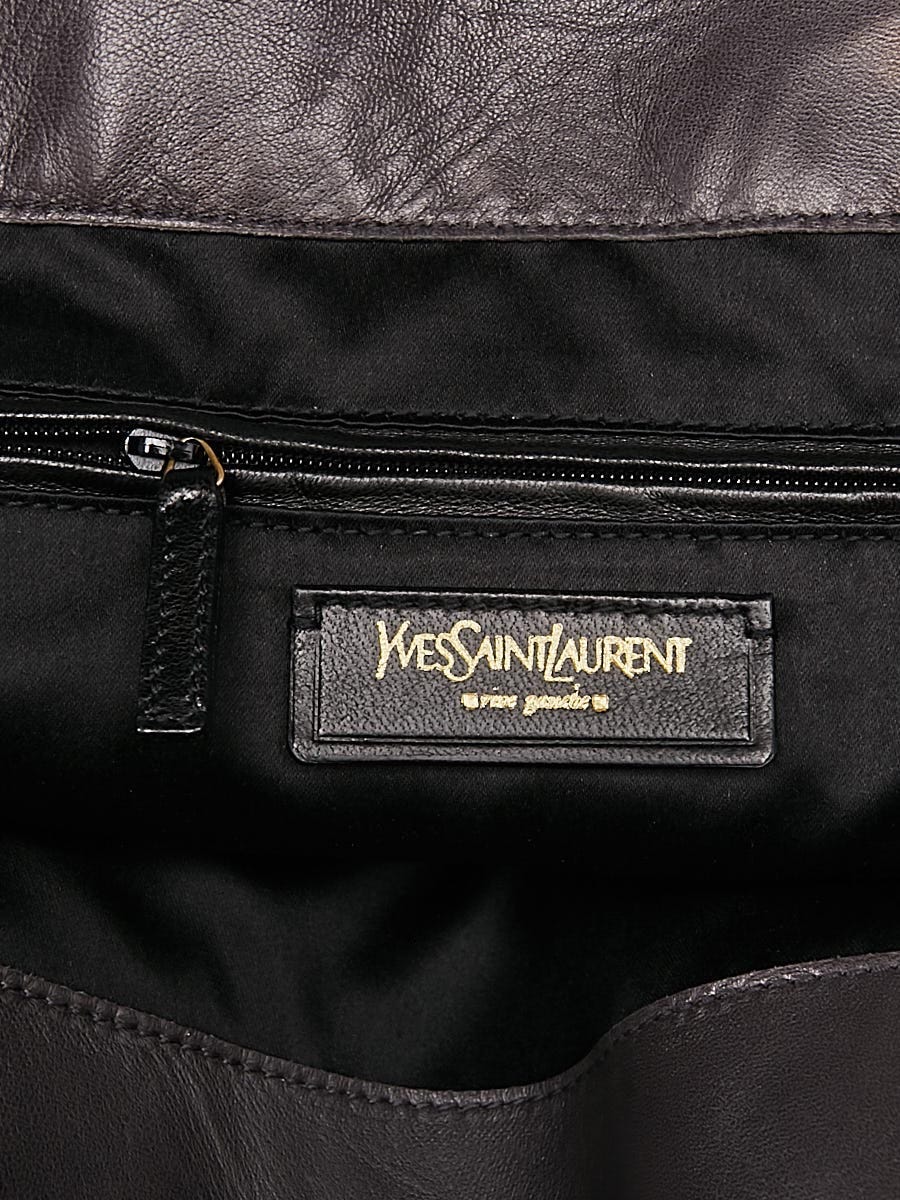 Yves Saint Laurent Grey Croc Embossed Nubuck Large Downtown Bag Yves Saint Laurent Grey Croc Embossed Nubuck Large Downtown Bag