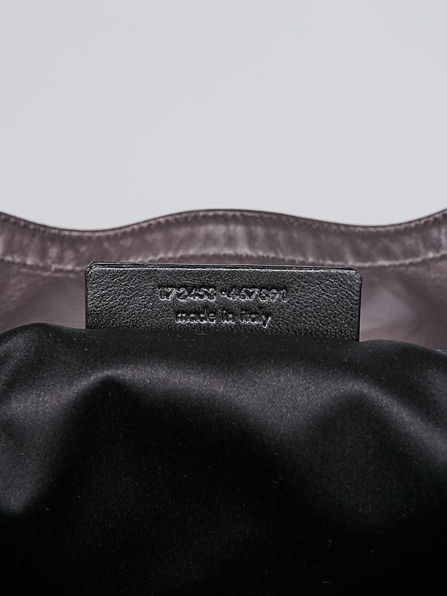 Yves Saint Laurent Grey Croc Embossed Nubuck Large Downtown