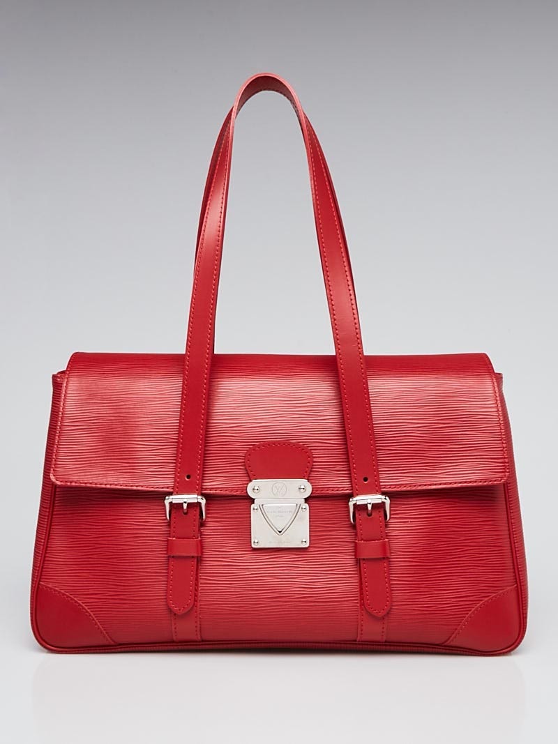 Louis Vuitton Red Epi Leather Segur MM Bag - Yoogi's Closet