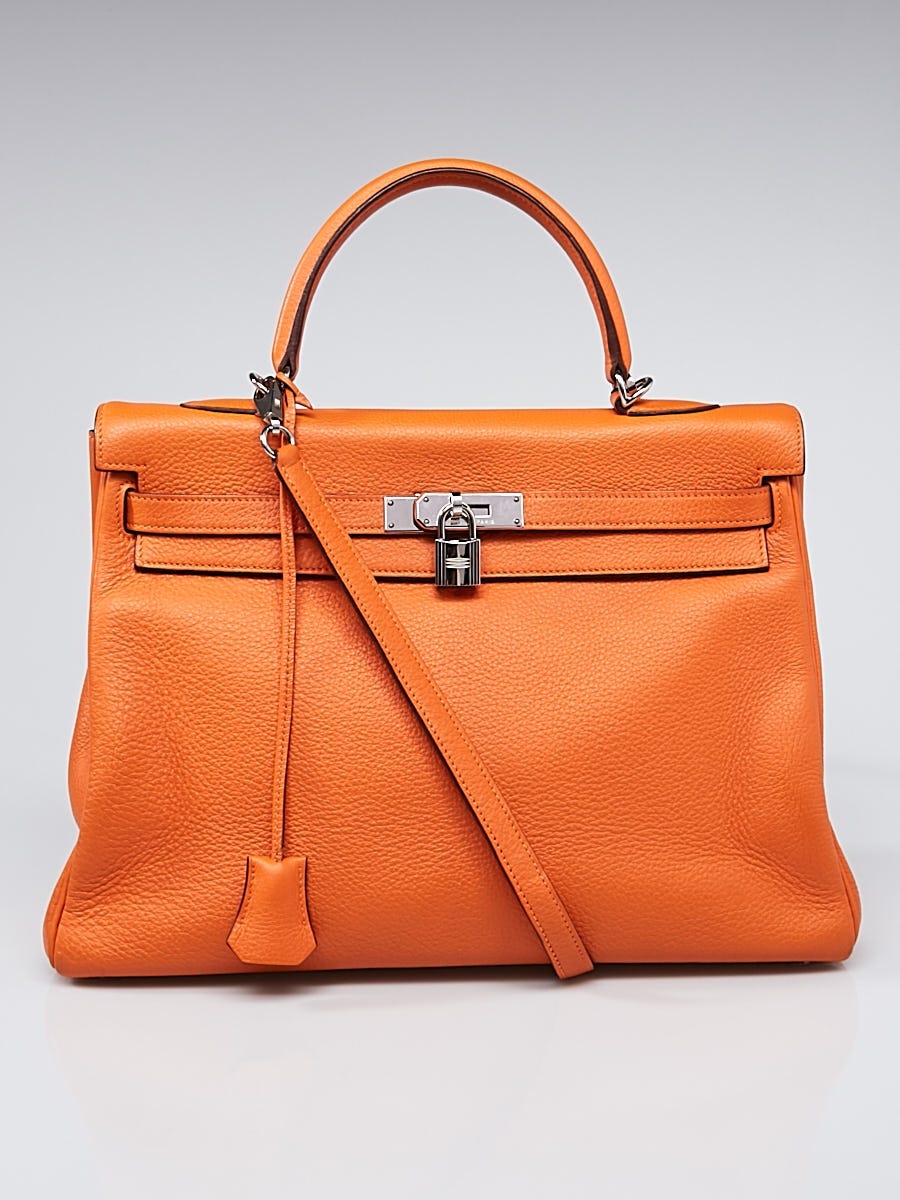 Hermes Kelly Retourne Clemence 35 Orange - US