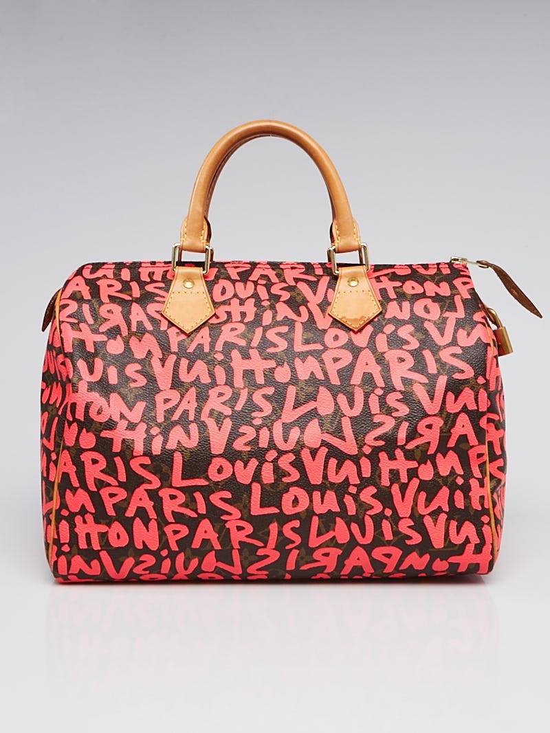Louis Vuitton Stephen Sprouse Monogram Graffiti Roses Speedy 30 Bag Flower