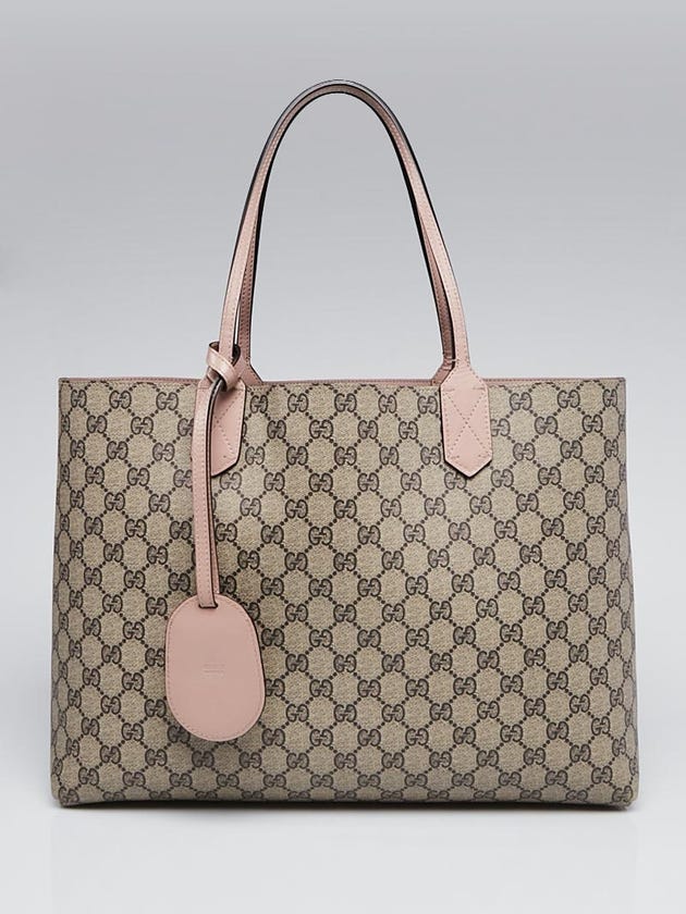 Gucci Beige/Cipria GG Leather Reversible Tote Bag