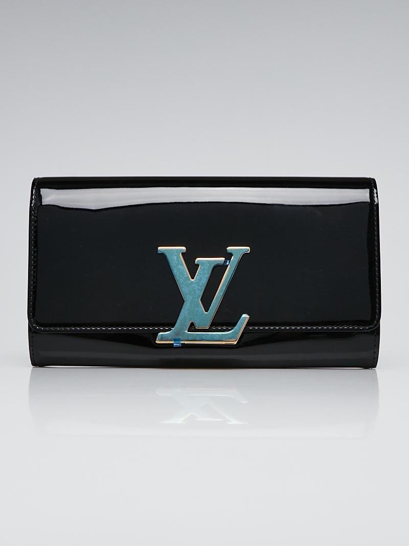 Louis Vuitton Black Vernis Leather Louise Clutch