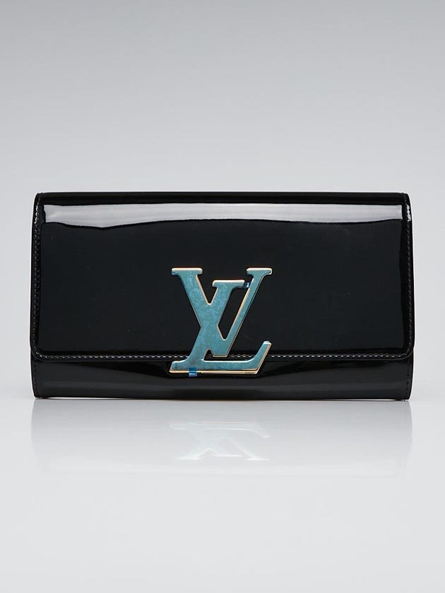 Louis Vuitton Black Vernis Louise East/West Clutch Bag