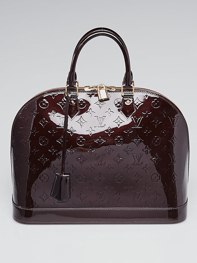 Louis Vuitton Amarante Monogram Vernis Alma GM Bag