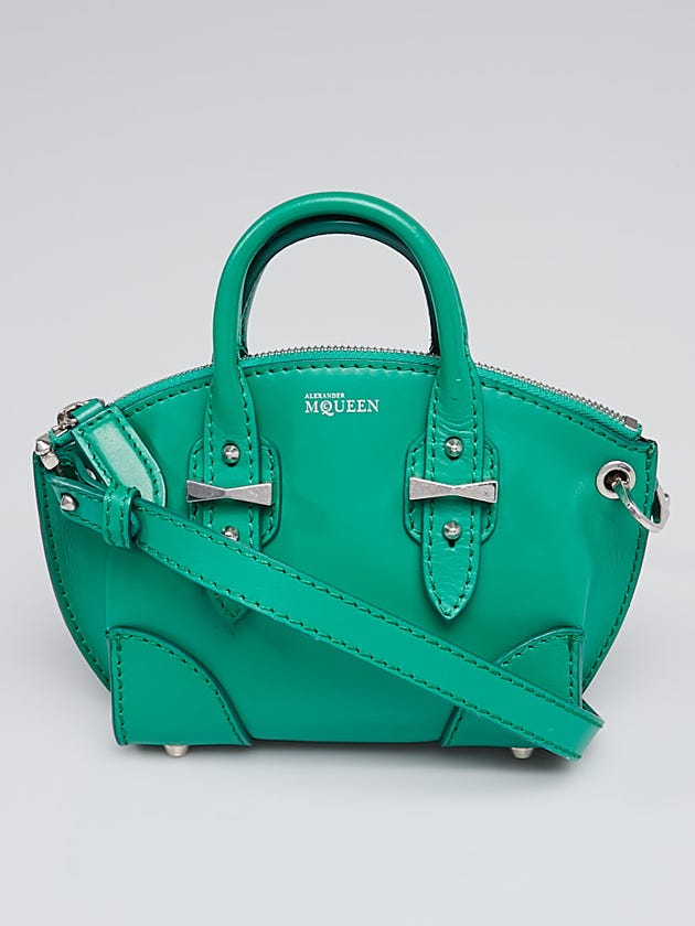 Alexander McQueen Green Smooth Leather Mini Legend Crossbody Bag