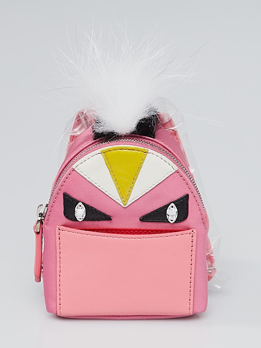 Fendi Multicolor Backpack Monster Eyes Fur Key Chain and Bag Charm 7AR432 -  Yoogi's Closet