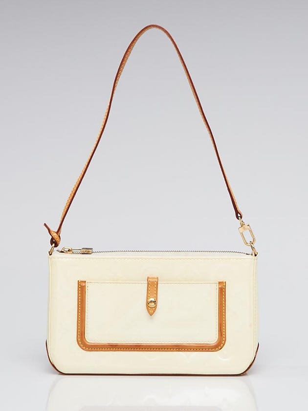 Louis Vuitton Ivorie Monogram Vernis Mallory Square Bag