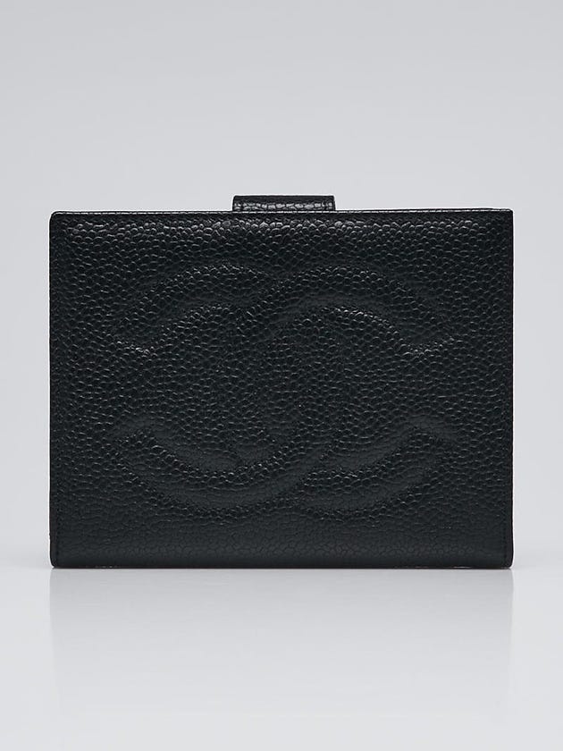 Chanel Black Leather CC Compact Wallet