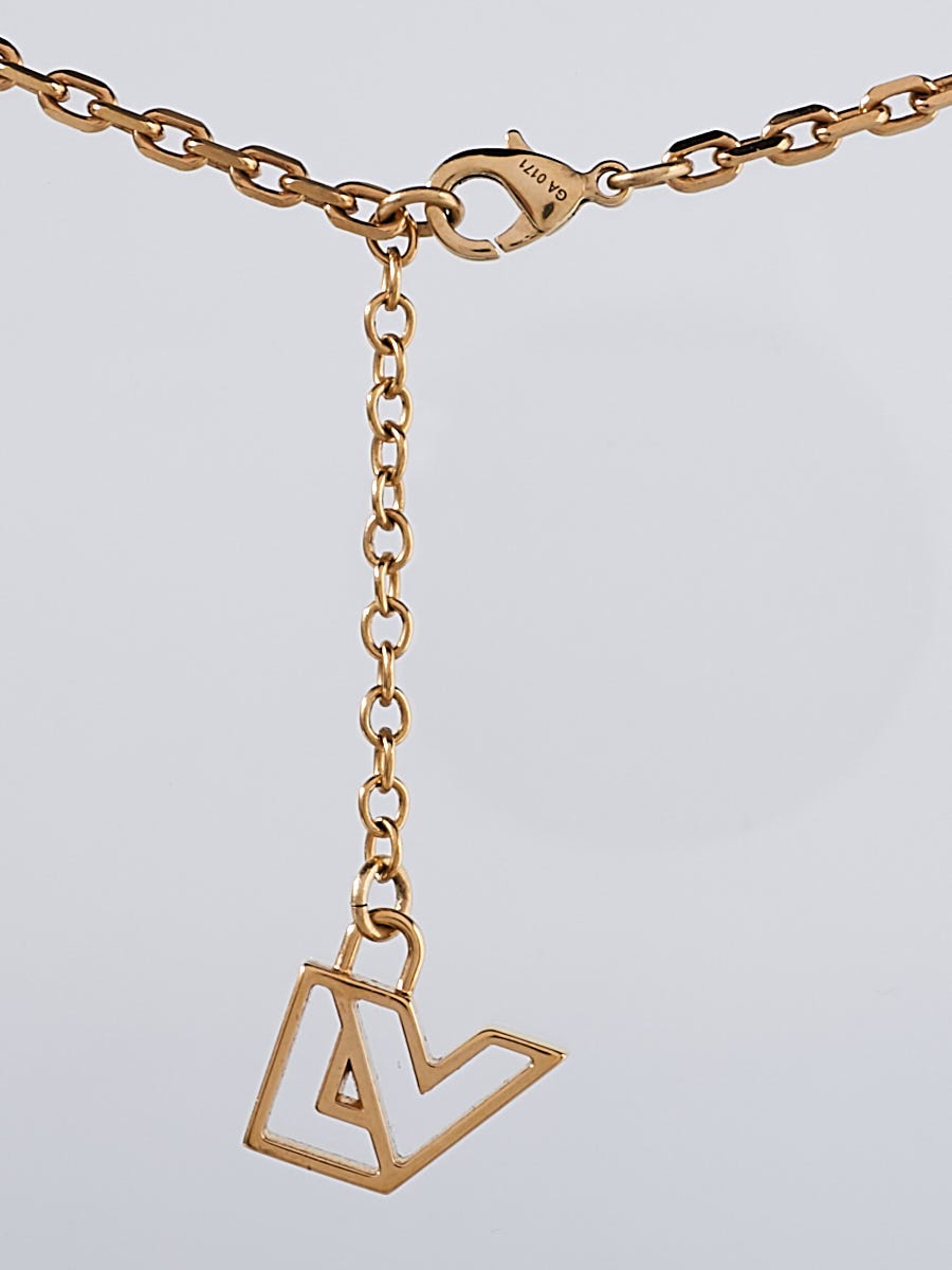 Louis Vuitton Brown Resin and Crystal Ball Pendant Necklace