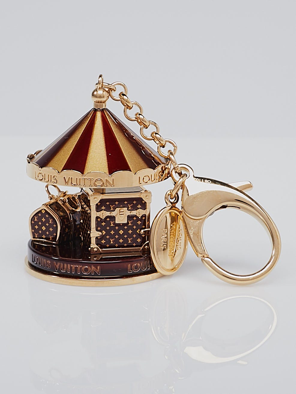 Monogram bag charm Louis Vuitton Brown in Other - 22842071