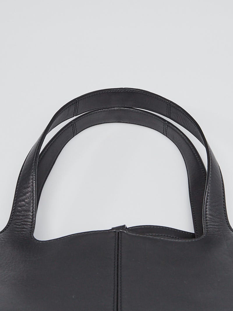 Celine Black Smooth Leather Medium -Tri-Fold Shoulder Bag